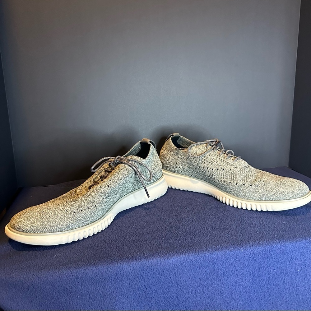 Cole Haan Zerogrand Gray Oxfords - Picture 5 of 8
